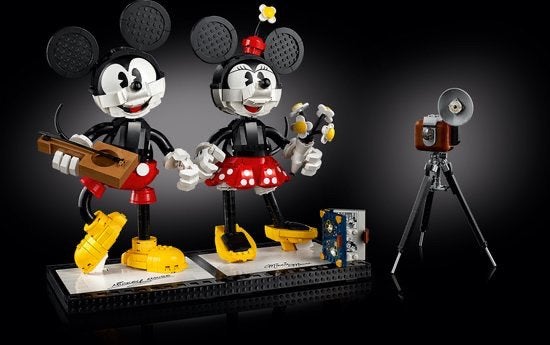 “LEGO 43179 Mickey & Minnie. compleet, gebouwd, zonder doos, Ophalen, Mickey Mouse, Gebruikt, Beeldje of Figuurtje