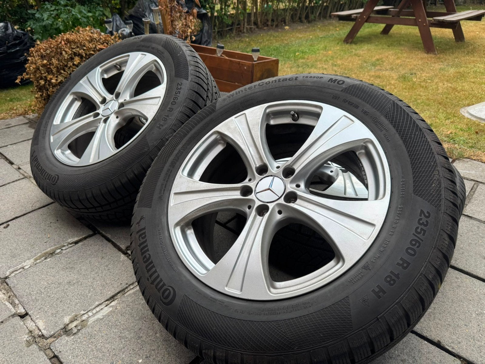 jantes original mercedes glc avec pneus continental 8mm, Enlèvement ou Envoi, Pneus hiver, Pneu(s)