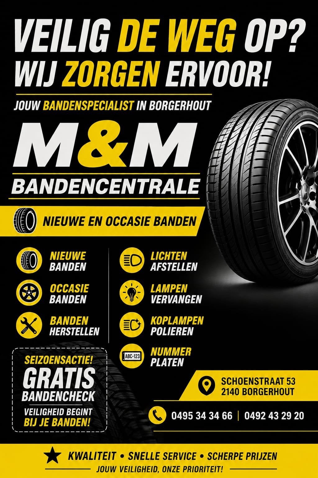 M&M BANDENCENTRALE schoenstraat 53 Borgerhout