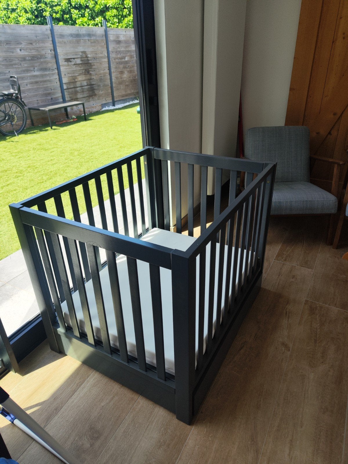 Park Troll grijs + matras, Kinderen en Baby's, Babyparken, Ophalen