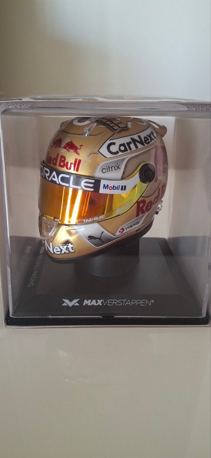 Helm max verstappen schaal 1:4 world champion 2022, Enlèvement ou Envoi