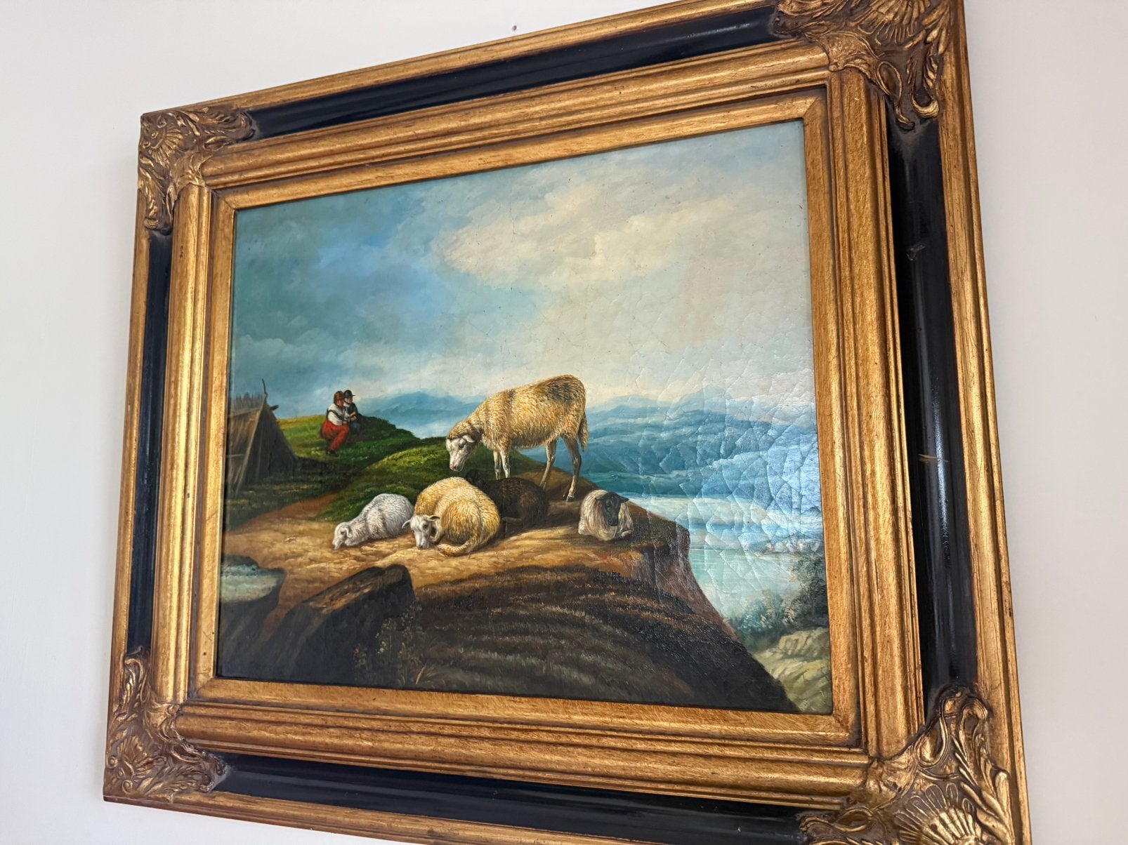 Olieschilderij op hout, Antiek en Kunst, Ophalen