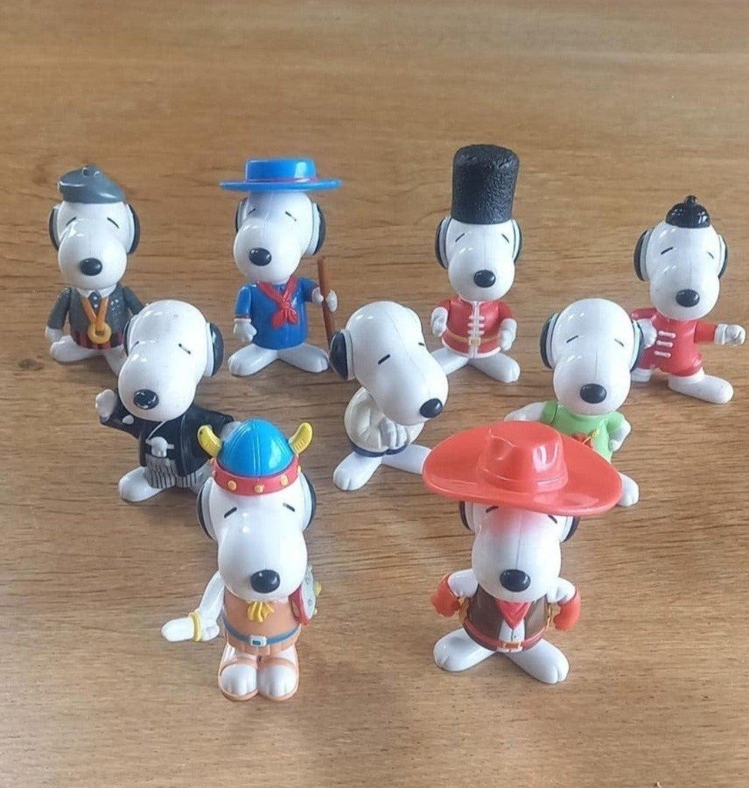 lot oude snoopy figuurtjes 9cm, Verzamelen, Ophalen of Verzenden