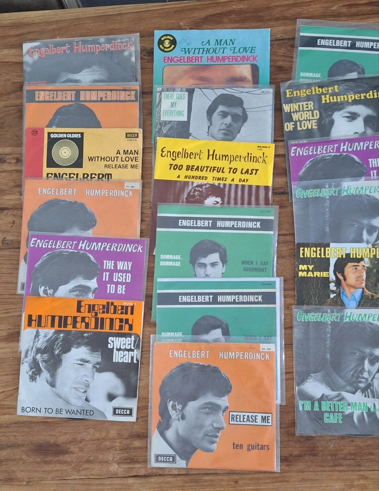 Te koop singles Engelbert Humerdinck, Ophalen