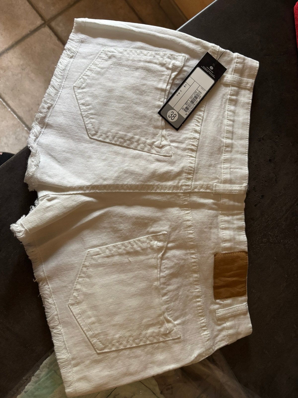 Witte short, Kort, Nieuw, Groen, Ophalen