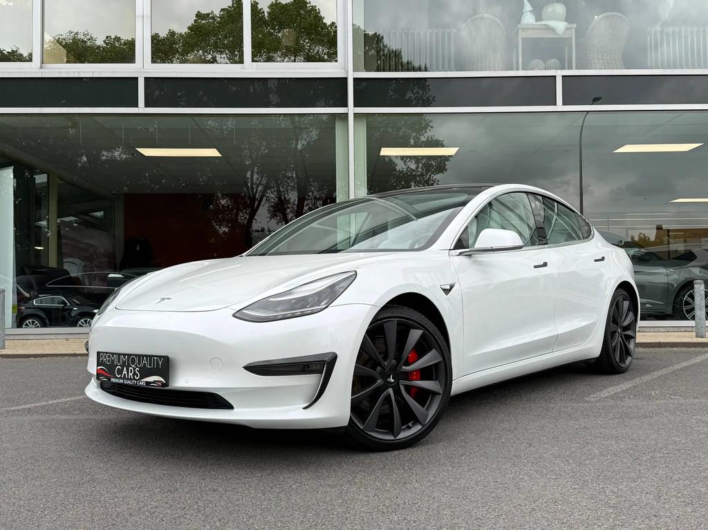 Tesla Model 3 AWD PERFORMANCE / PANO / 360°CAM / ZETELVERWA, Auto's, Tesla, Automaat, 4 deurs, Gebruikt, Euro 6