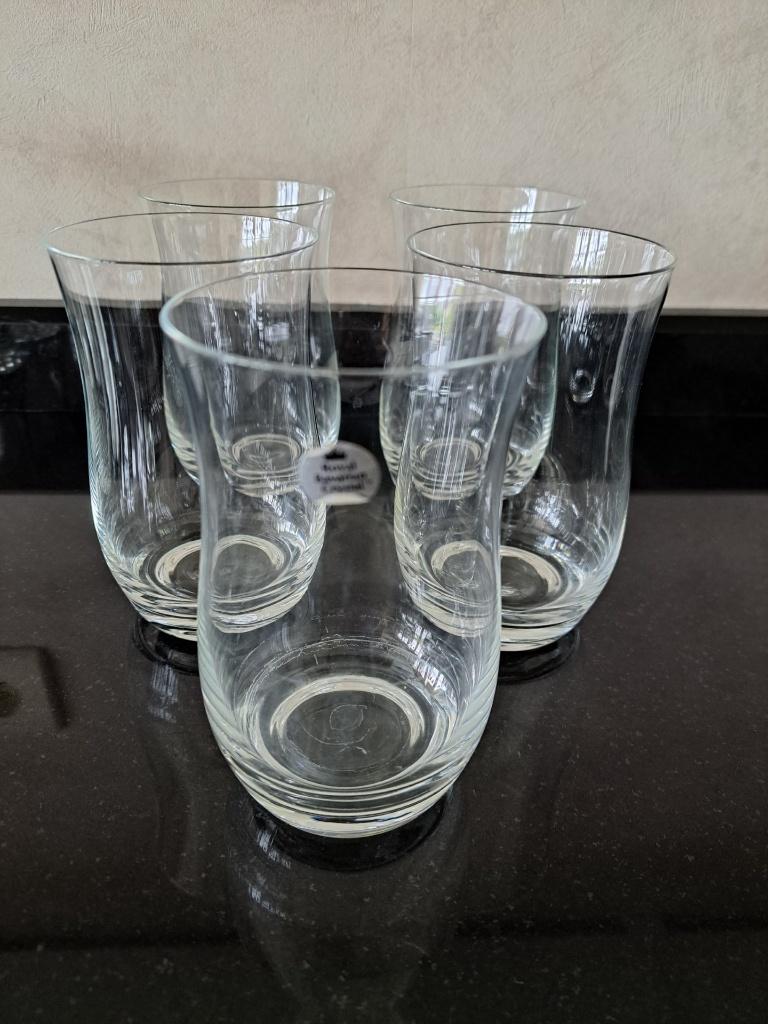 5 waterglazen Royal Bavarian Crystal, Ophalen, Glas of Glazen, Overige stijlen, Glas
