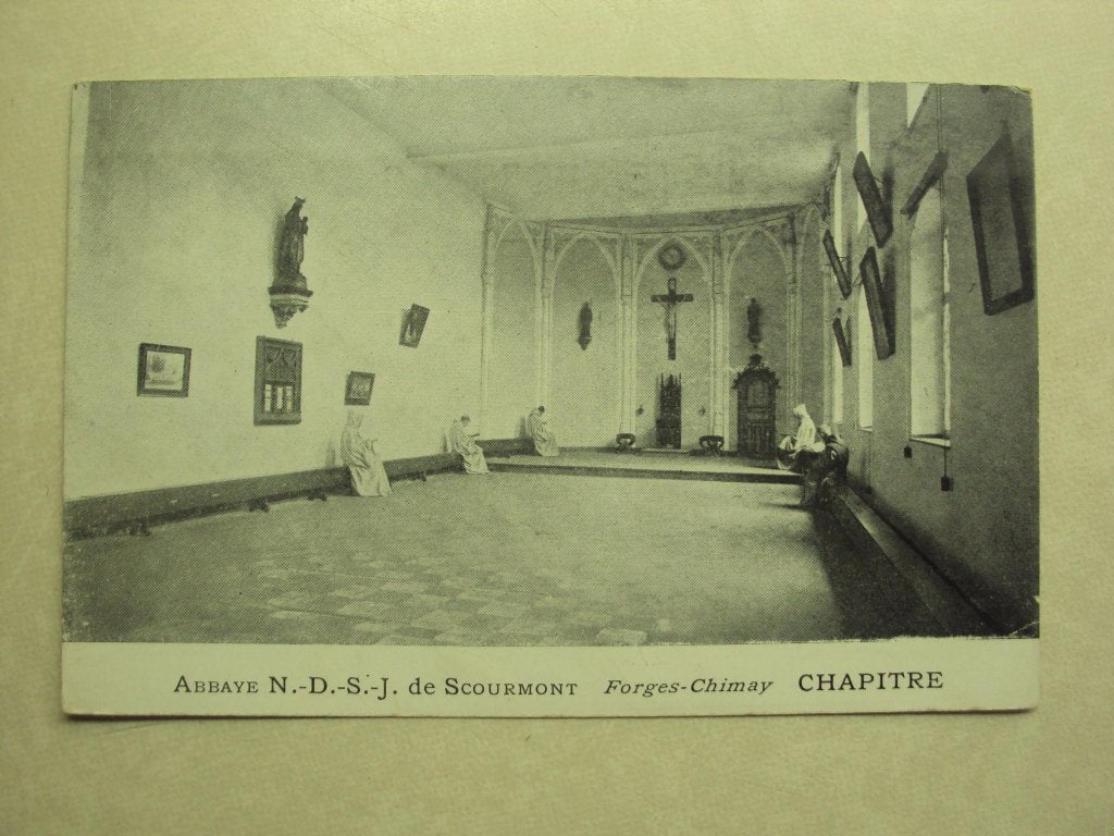 48991 - FORGES-CHIMAY - ABBAYE N-D DE SCOURMONT - 2FOTO'S, Ophalen of Verzenden