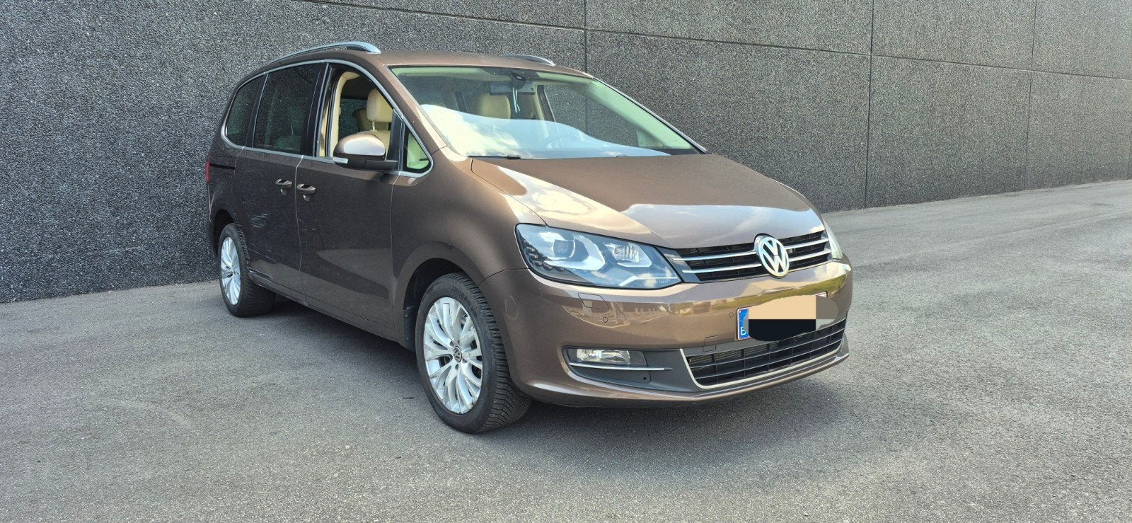 Volkswagen Sharan Highline *DSG* ALCANTARA/LEDER, Auto's, Volkswagen, Automaat, Beige, Bruin, Alcantara