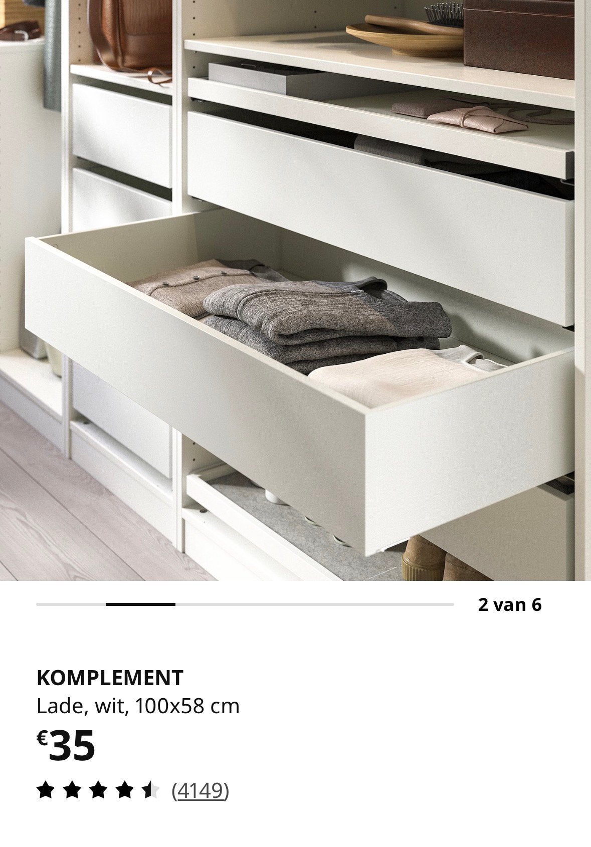 Komplement witte lade Ikea, Enlèvement, Neuf