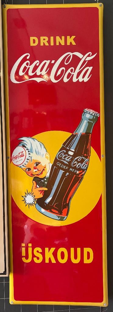emaille reclamebord cola, Ophalen of Verzenden, Nieuw, Reclamebord