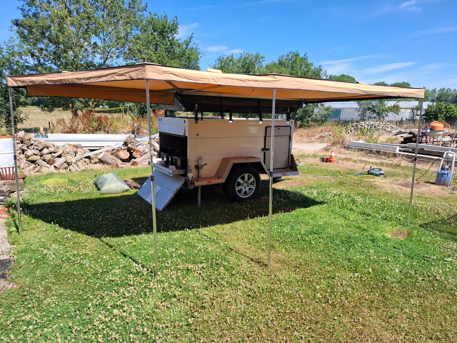 Offroad Overland Trailer met daktent, luifel,....., Ophalen
