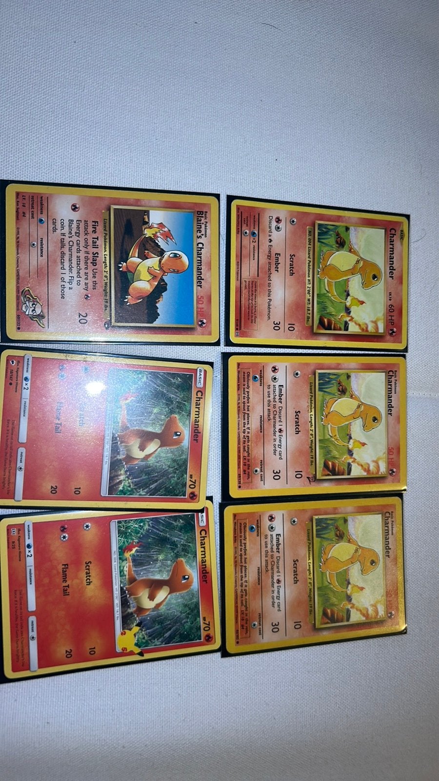 6 Charmanders, Ophalen of Verzenden, Zo goed als nieuw