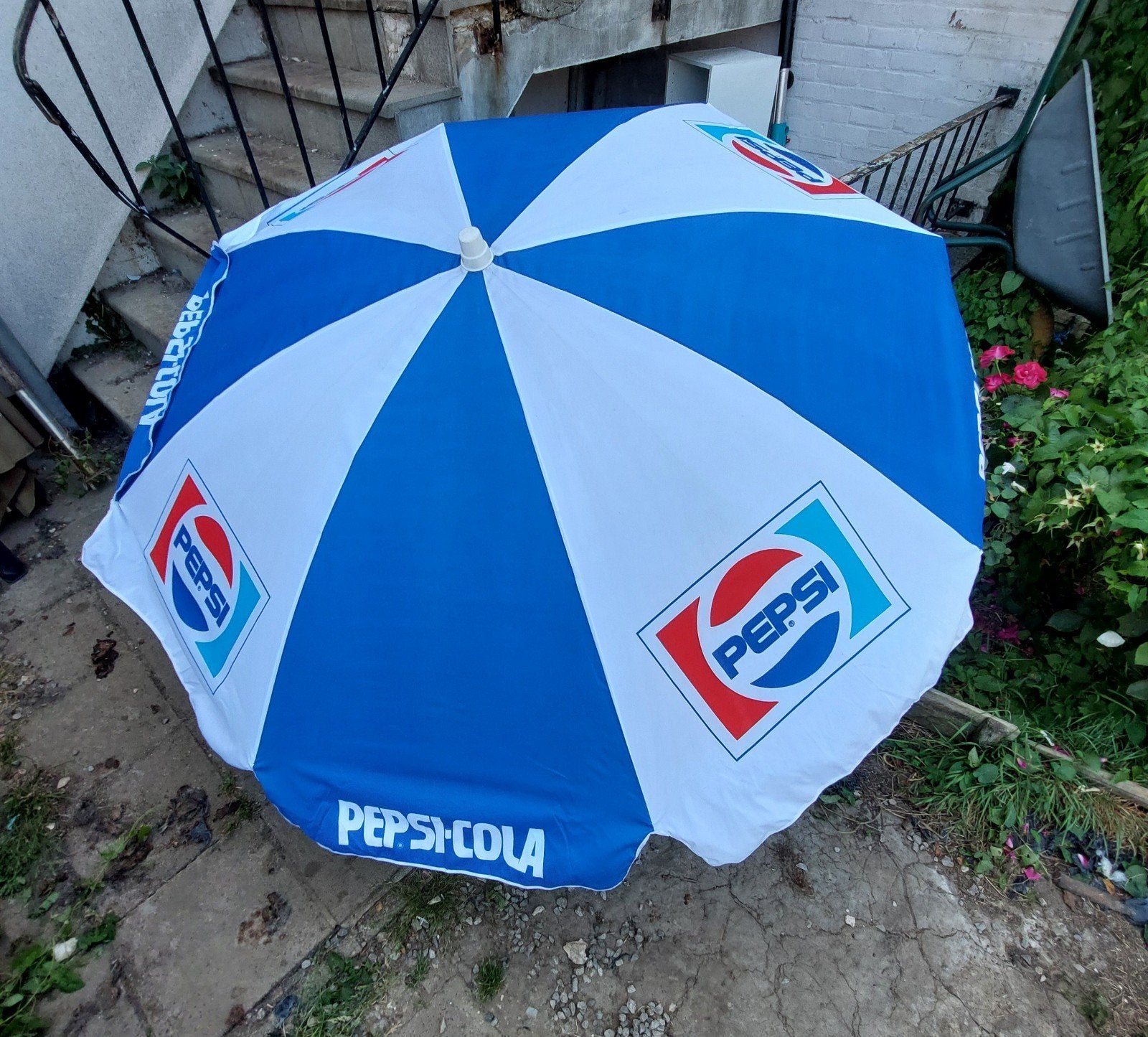 Vintage parasol Pepsi-cola, Jardin & Terrasse, Enlèvement ou Envoi