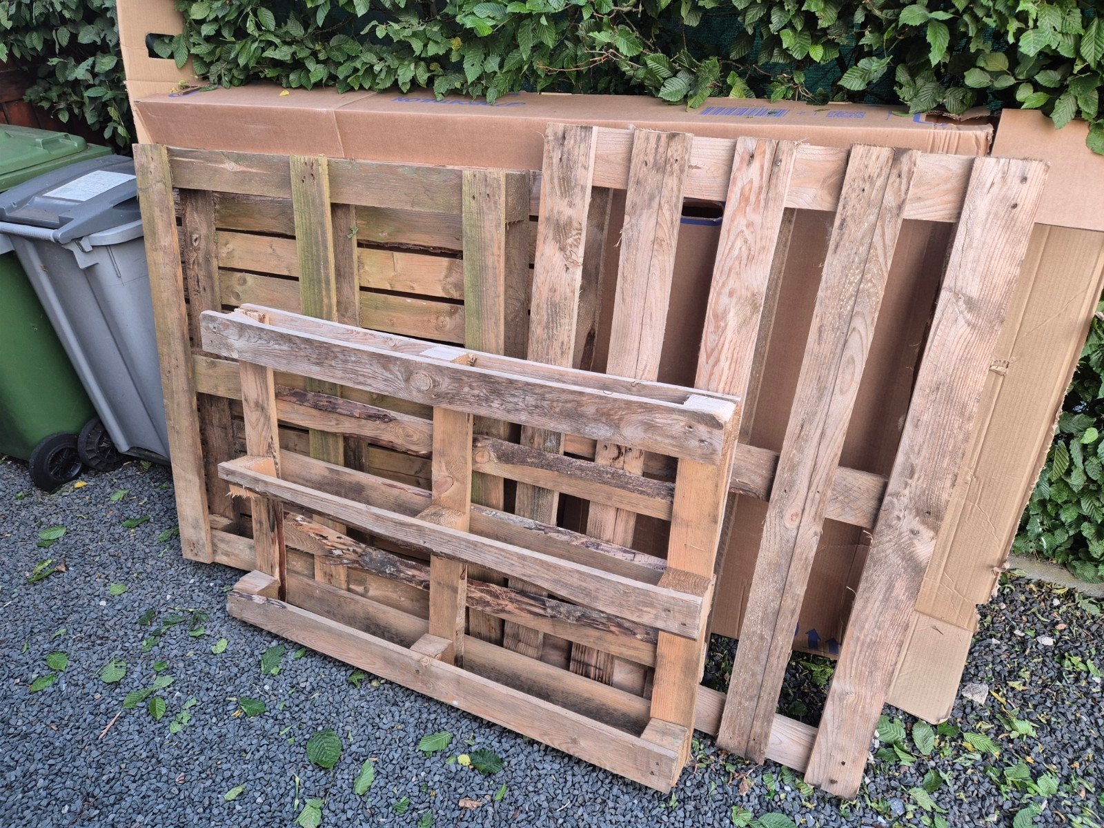 Gratis 3 paletten, Ophalen