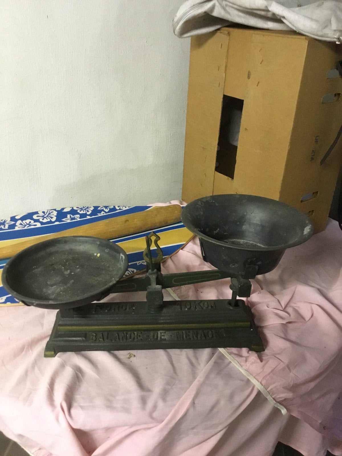 Vintage weegschaal, Bricolage & Construction, Balances, Enlèvement, Utilisé, Autres types, Moins de 50 kg