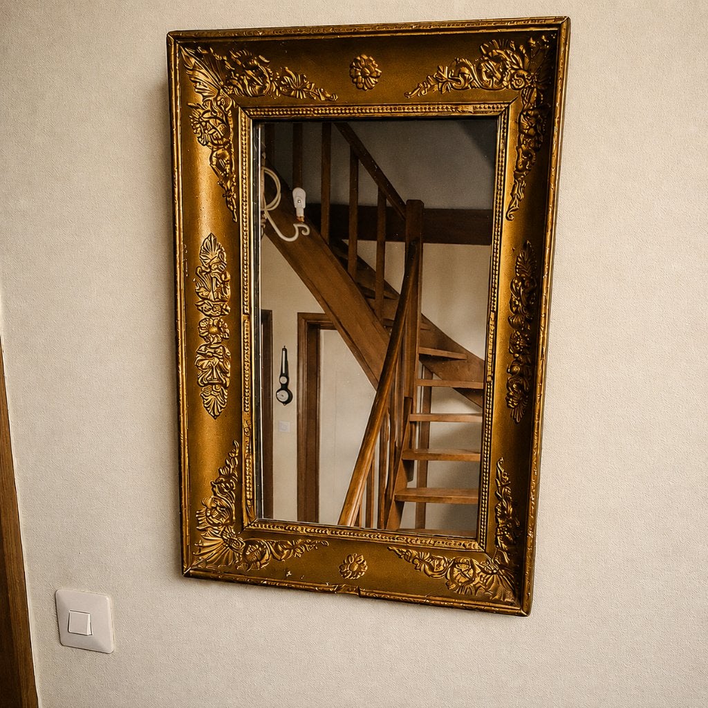 Gouden barok / Louis XVI lijst ~ Vintage charme (56 × 28 cm), Ophalen, Rechthoekig, Minder dan 50 cm, Minder dan 100 cm