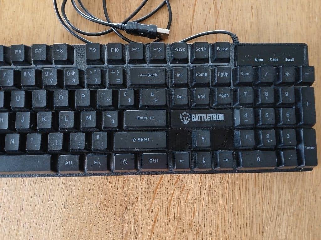 Battletron gaming-toetsenbord (azerty), Ophalen, Battletron, Gebruikt, Gaming toetsenbord