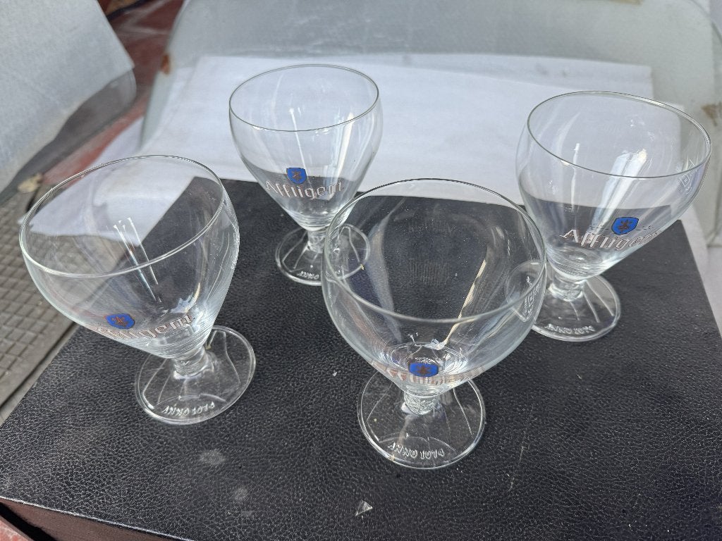 4 verres AFFLIGEM, Enlèvement, Neuf, Verre à bière