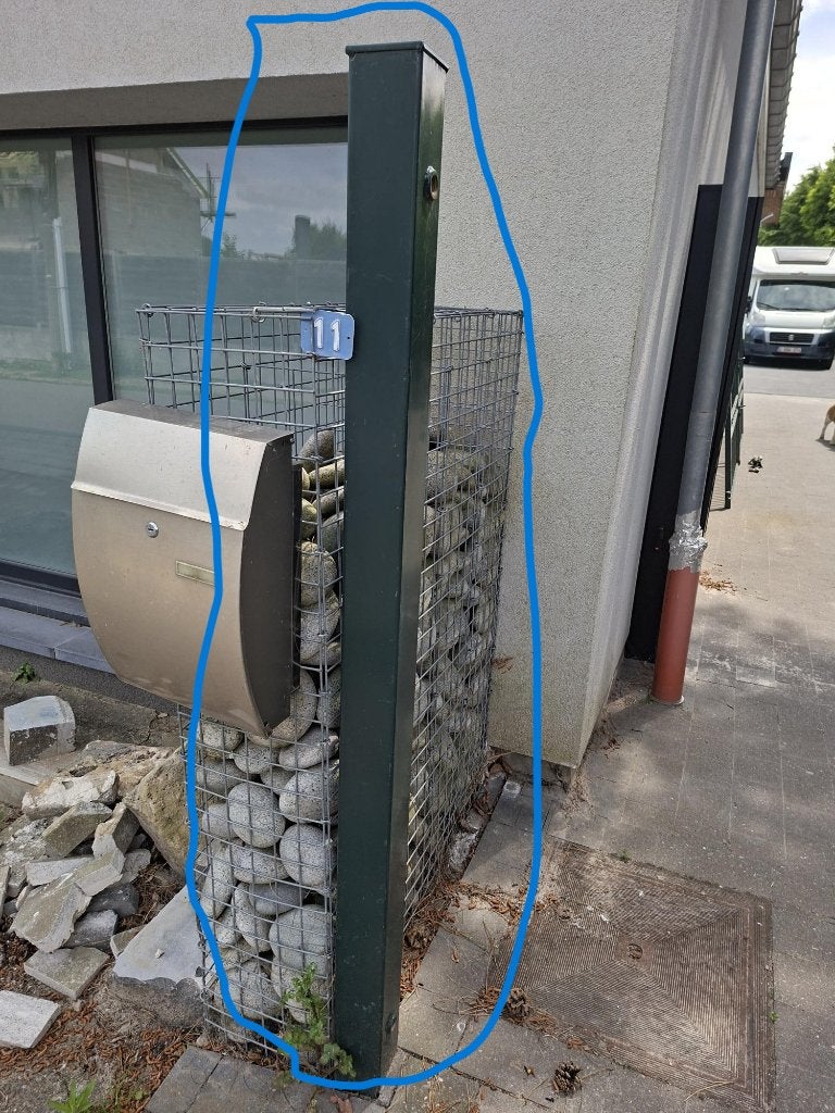 Metalen hek/poort te koop, Tuin en Terras, Tuinpoorten, Gebruikt, Draaipoort, IJzer, 150 tot 200 cm, 200 cm of meer, Ophalen
