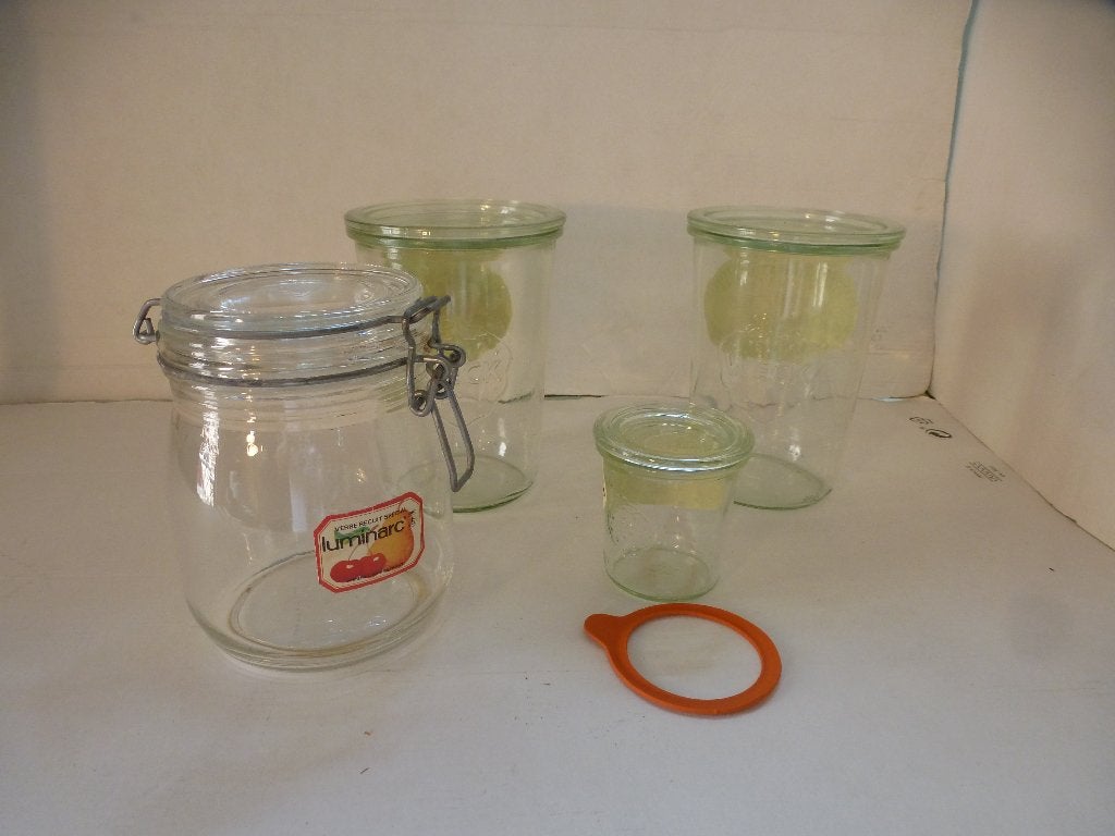 4 x WECKPOTTEN, Ophalen of Verzenden, Zo goed als nieuw, Glas