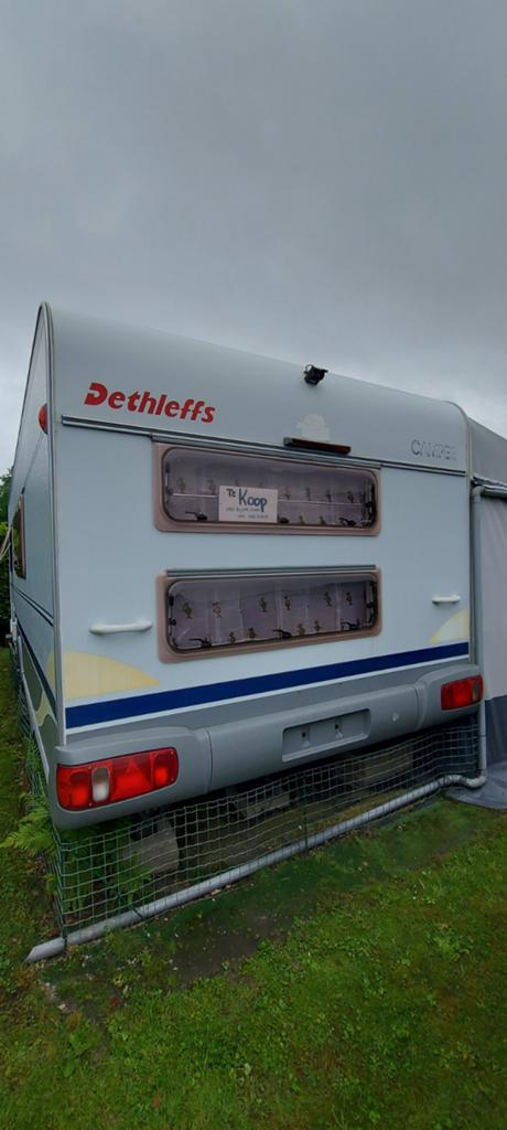 Dethleffs caravan 6 personen, Caravans en Kamperen, Caravans, Particulier, Dethleffs, Stapelbed, Vast bed, Douche, Microgolfoven