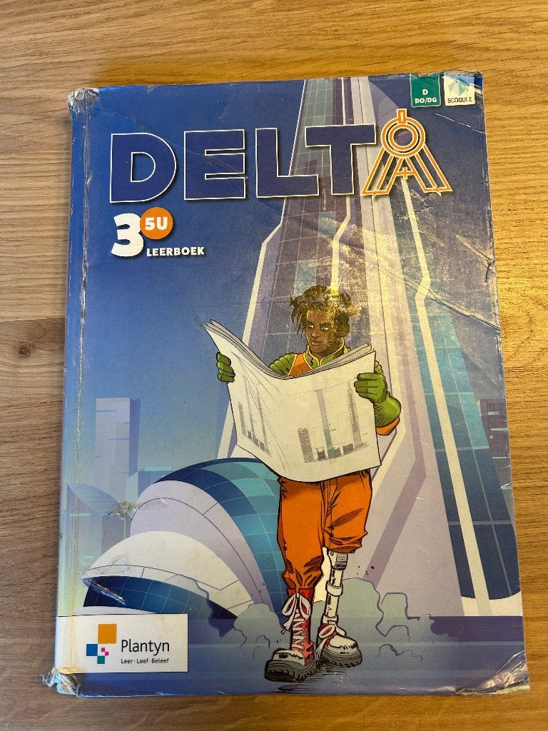 schoolboek wiskunde delta 3, Livres, Livres scolaires, Plantyn, Enlèvement, Utilisé, Secondaire