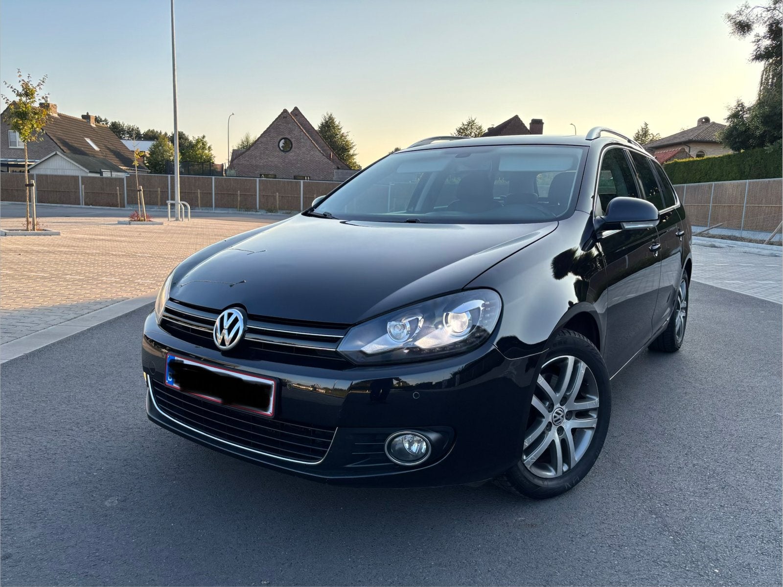 VW Golf VI Variant 1.4 TSI DSG – 121 к.km – Pano-Leder, Zwart, Leder, Elektrisch, Te koop