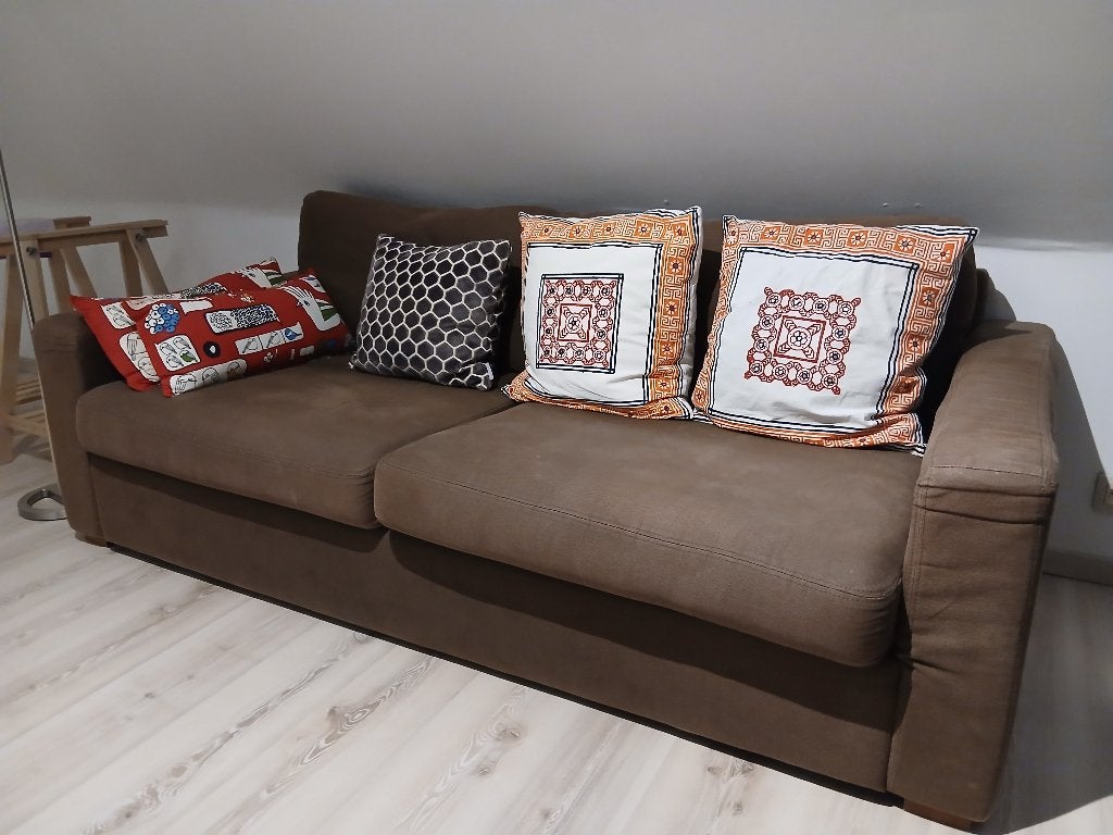 Zetel (bruin), Ophalen, Gebruikt, 100 tot 125 cm, Tweepersoons
