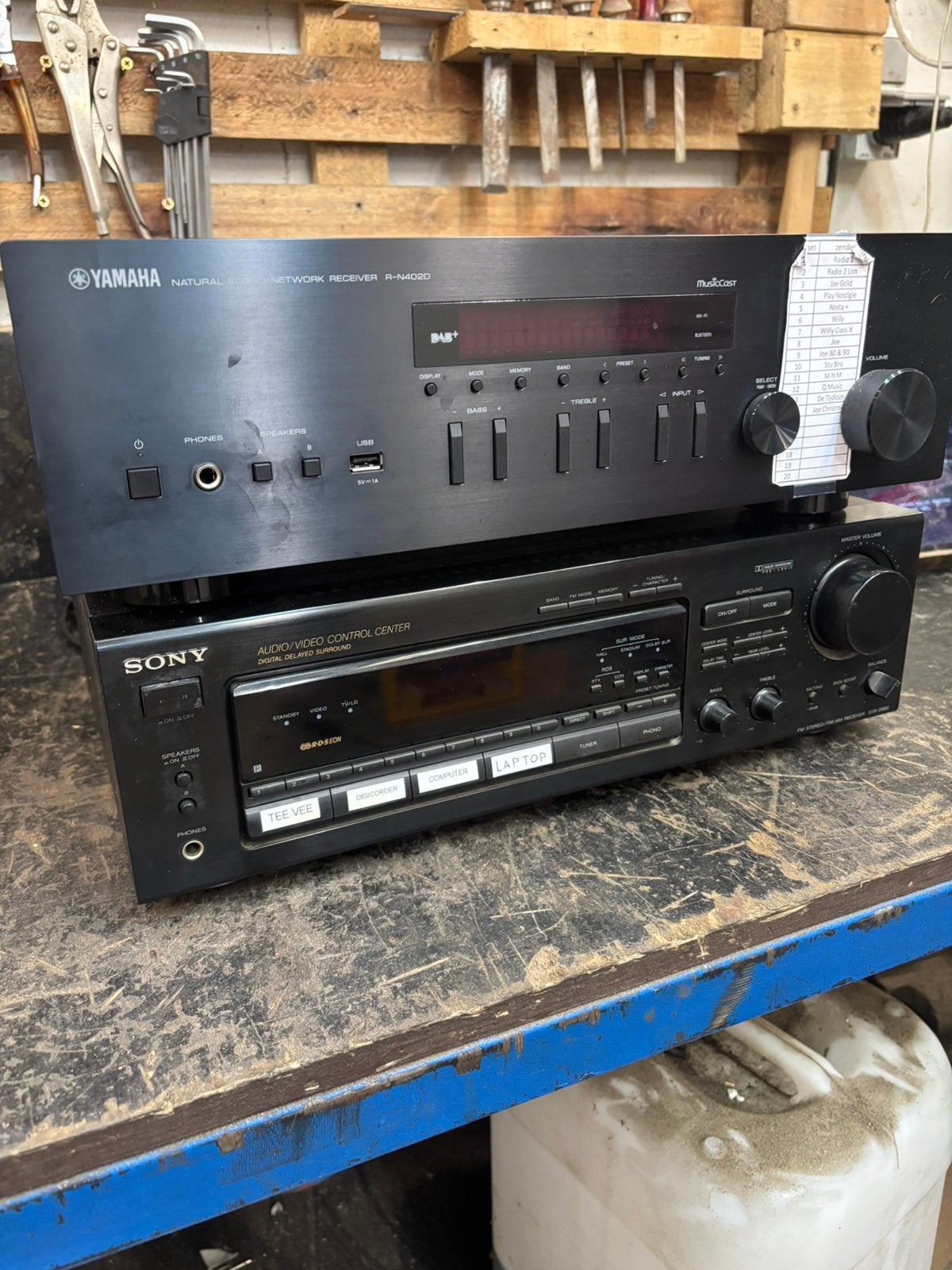 Yamaha r n 4020 , sony str d665, Audio, Tv en Foto, Ophalen, Gebruikt, Yamaha