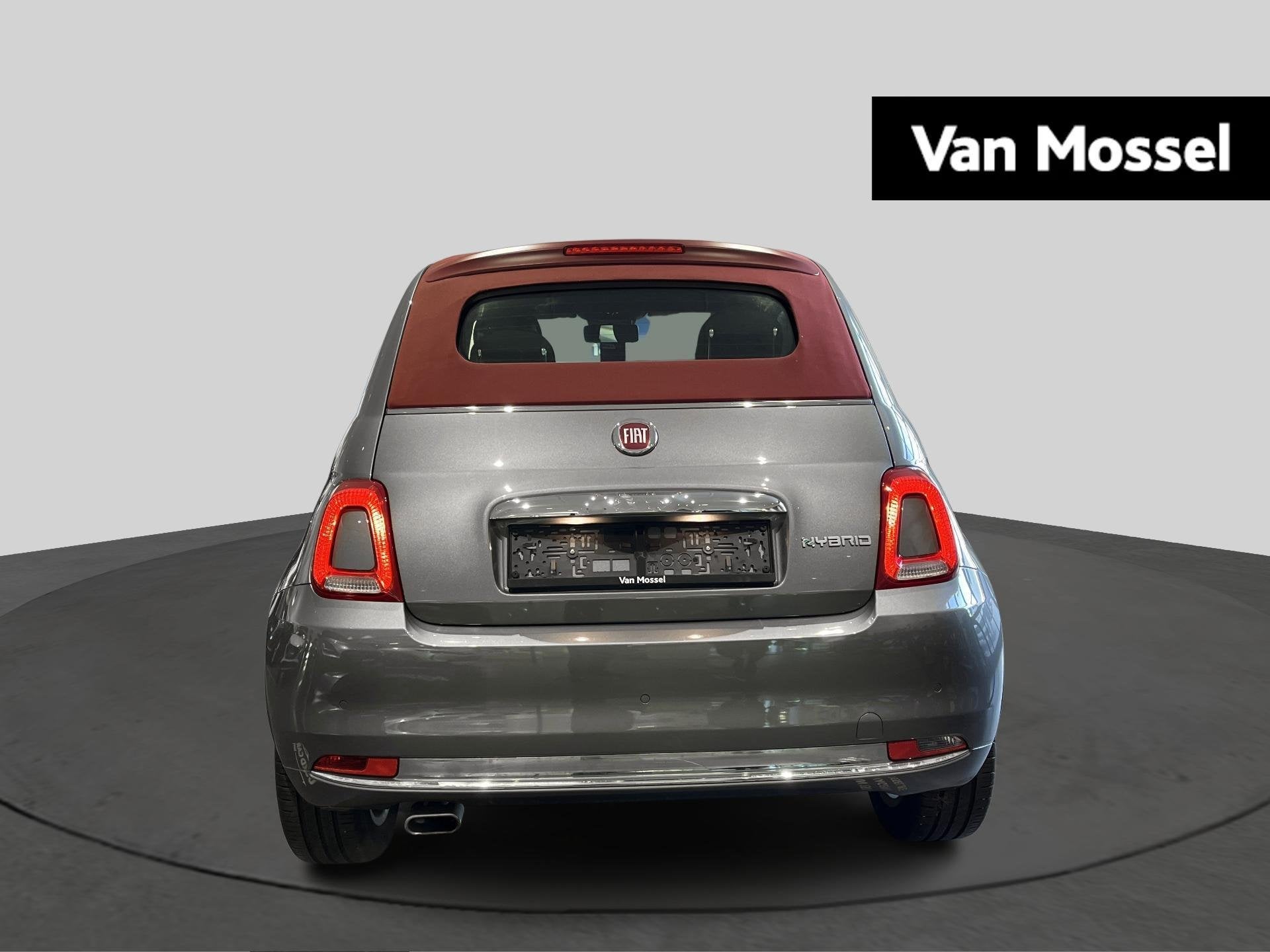 Fiat 500C 1.0 Hybrid 70 (Red), Auto's, Voorwielaandrijving, Stof, Gebruikt, Traction-control
