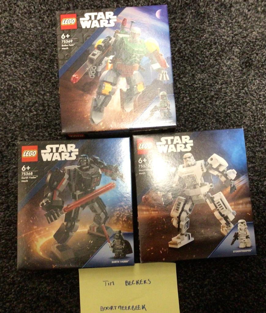 Lego star wars Mecha’s ( 75368, 75369, 75370), Ophalen of Verzenden, Nieuw, Complete set, Lego