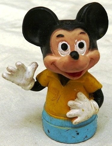 FIGURE / FIGUUR, Mickey Mouse, Vingerpop, Disney, 1980s.(1), Verzamelen, Ophalen of Verzenden, Mickey Mouse, Gebruikt, Beeldje of Figuurtje