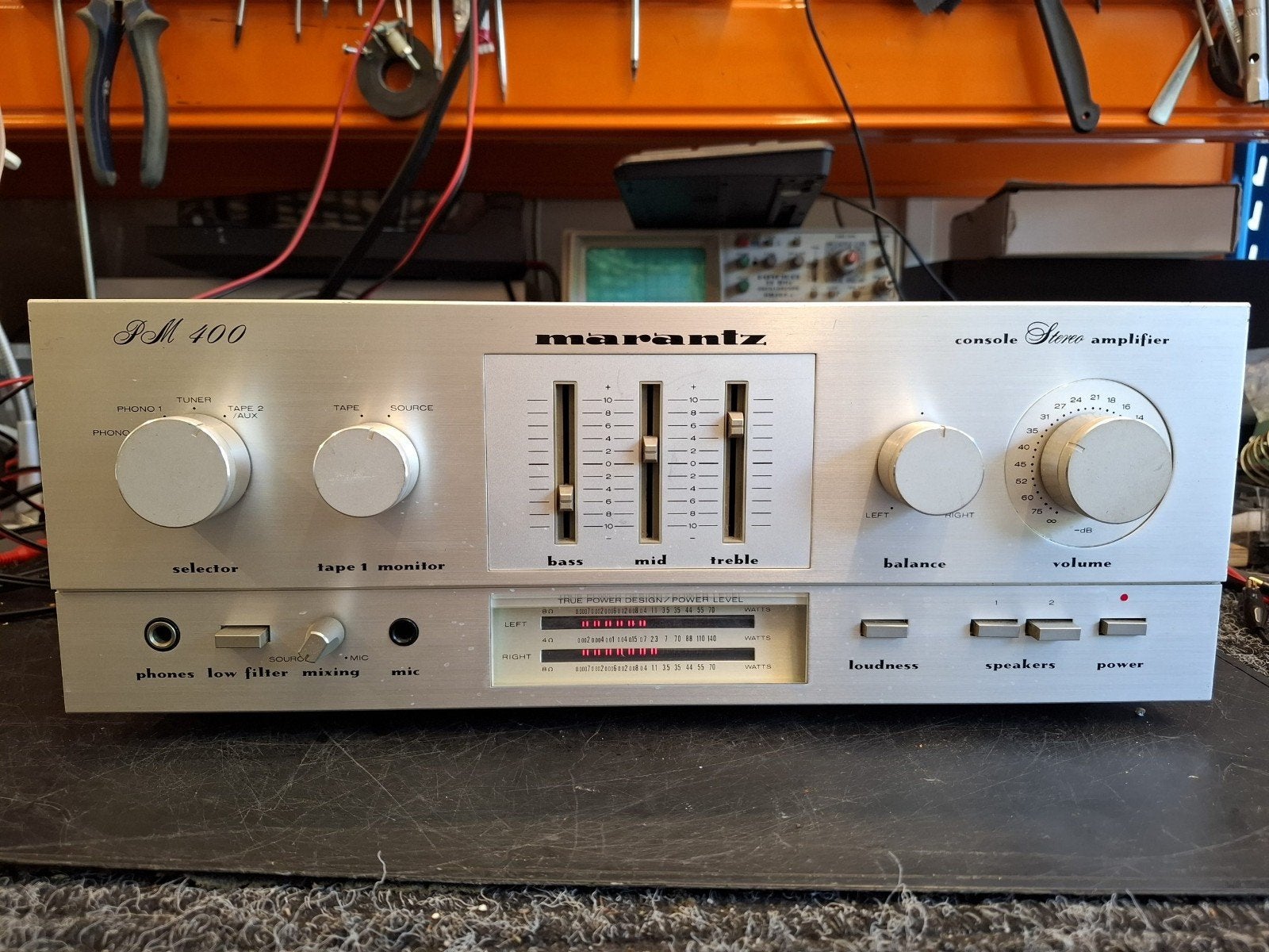 L'amplificateur marantz pm400 fonctionne très bien, Enlèvement ou Envoi, Comme neuf, Marantz