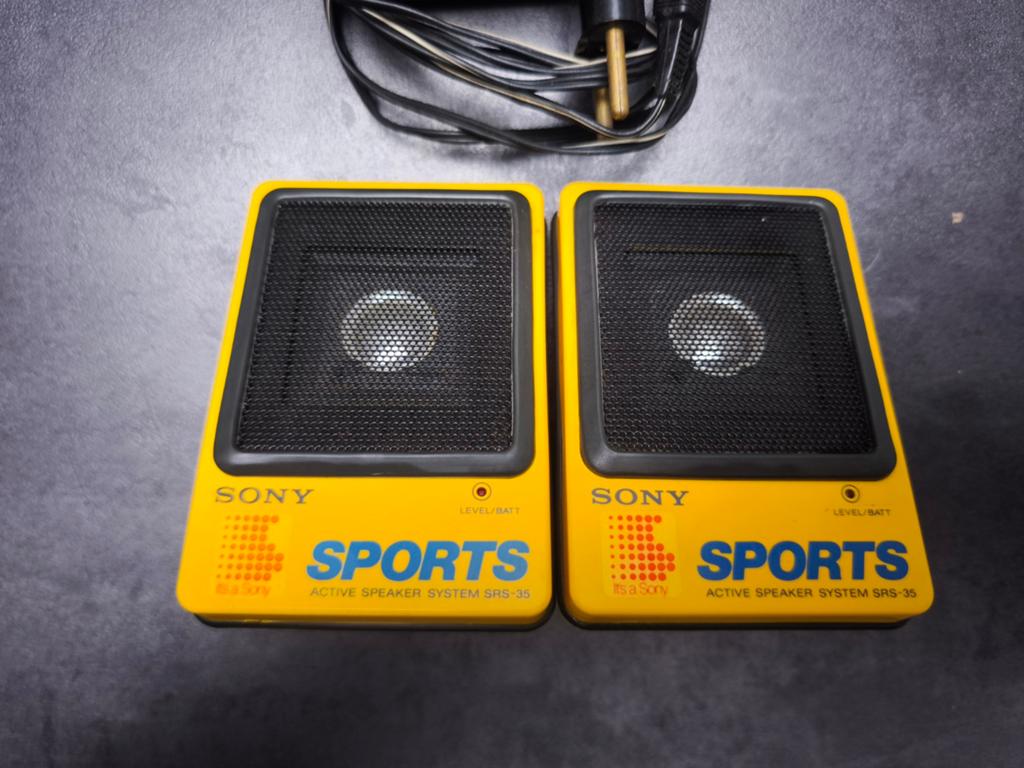Sony Sports SRS-35 – Enceintes actives Walkman vintage, Sony