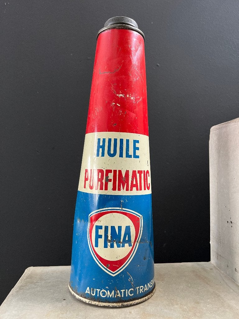 bidon huile conique FINA, Enlèvement ou Envoi, Utilisé