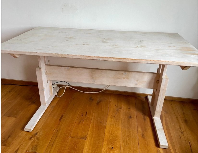 Lifetime meegroeibureau – verstelbaar, whitewash, Maison & Meubles, Scandinave, Autres marques, 120 cm, 67 cm
