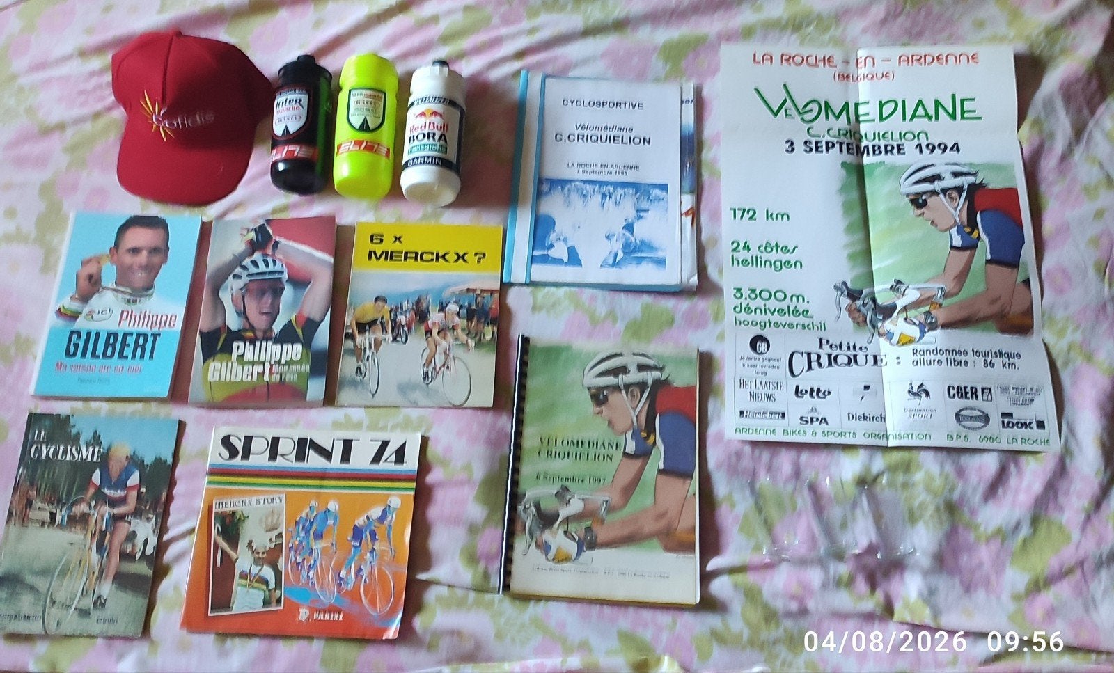 Lot d'objets et livres pour les amateurs de Cyclisme ., Enlèvement, Utilisé, Autres types