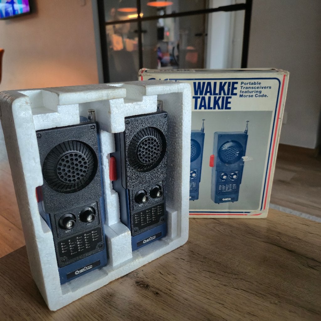 Vintage Concept 2000 Walkie Talkie Set/2 stuks met doos, Collections, Enlèvement ou Envoi, Utilisé