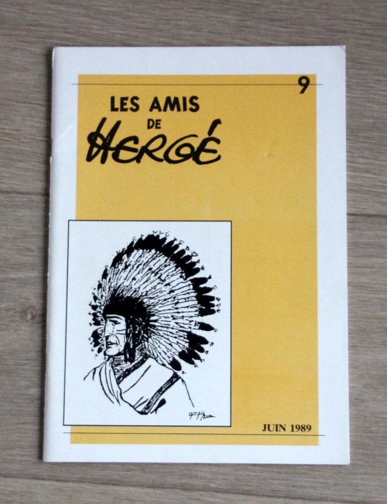 Rare: Les amis d'Hergé magazine n 9 juin 1989 Tintin Kuifje, Collections, Envoi, Tintin, Comme neuf