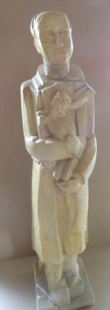 JOZEF CANTRE / ECCE HOMO / SCULPTUUR GIPS / H=85 cm / SIG, Ophalen, Art deco, Gips, 50 - 100 cm
