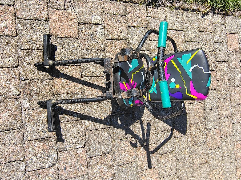 Fietsstoeltje, Fietsen en Brommers, Fietsaccessoires | Fietsstoeltjes, Ophalen, 0 t/m 18 kg, Voorzitje, Gebruikt