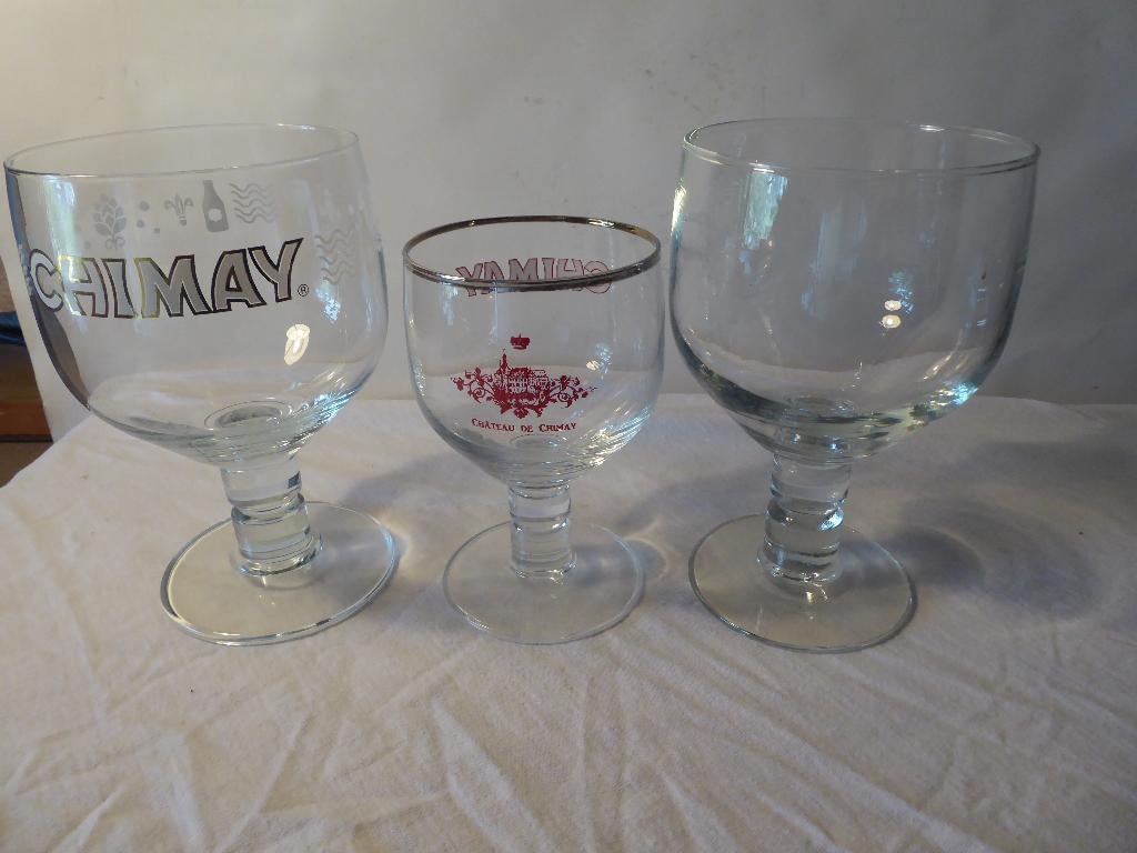 verre Chimay 1galopin avec surcharge .1 générique +1, Collections, Enlèvement ou Envoi, Comme neuf, Verre ou Verres