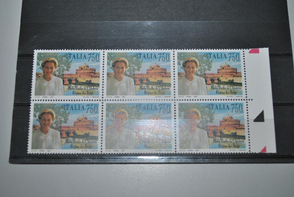 Italie 1997 Reine Paola Belgique MNH, Envoi, Non oblitéré
