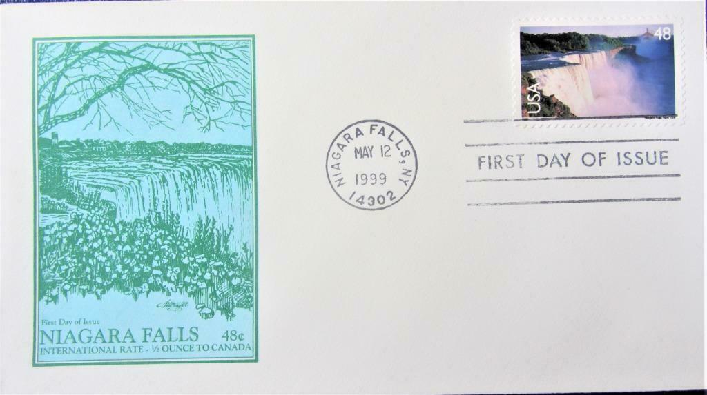 FDC- USA- NATUUR- NIAGARA FALLS, Ophalen of Verzenden, Gestempeld, Dier of Natuur