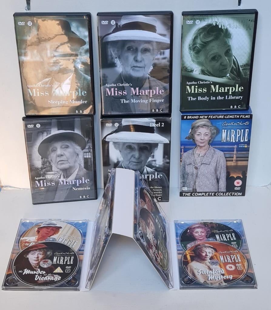 12 DVD's Miss Marple Agatha Christie, Cd's en Dvd's, Vanaf 12 jaar, Ophalen of Verzenden, Zo goed als nieuw, Detective en Krimi