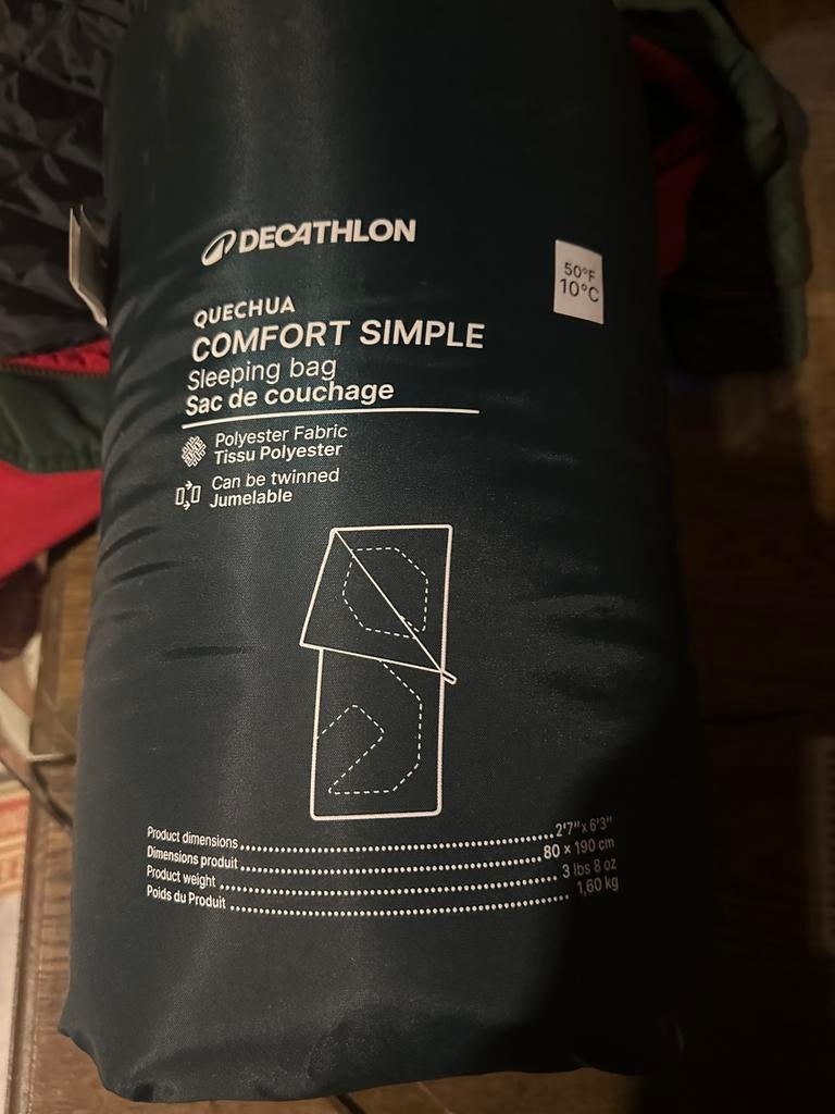 Le vrai sac de couchage quechua décathlon, Enlèvement ou Envoi, Comme neuf