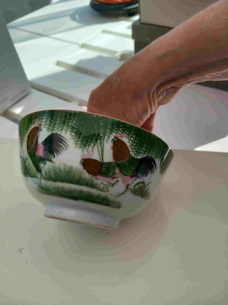 Chinees kommetje met kip en haan motief, Antiek en Kunst, Ophalen
