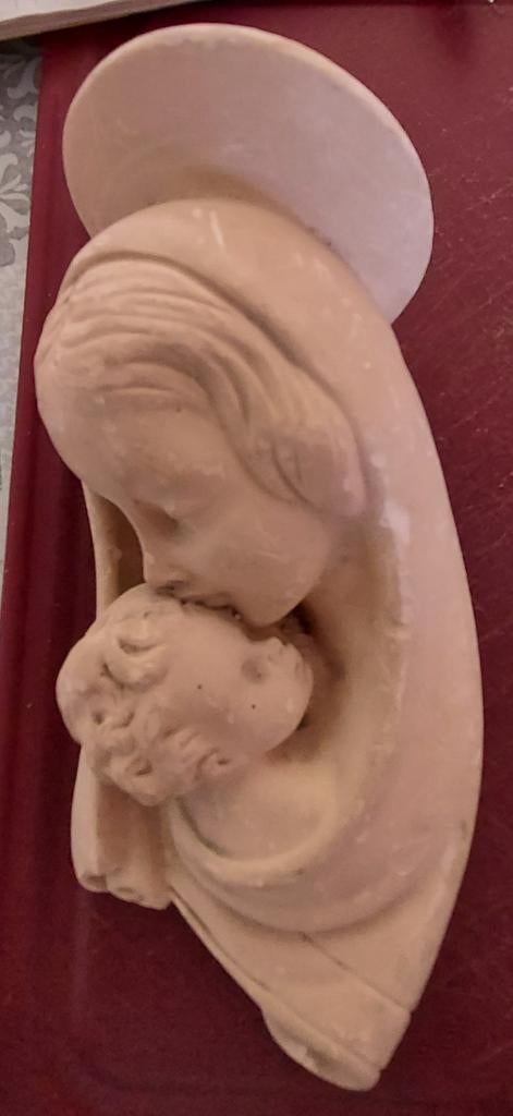 Vierge en plâtre 16cm, Antiquités & Art, Enlèvement ou Envoi