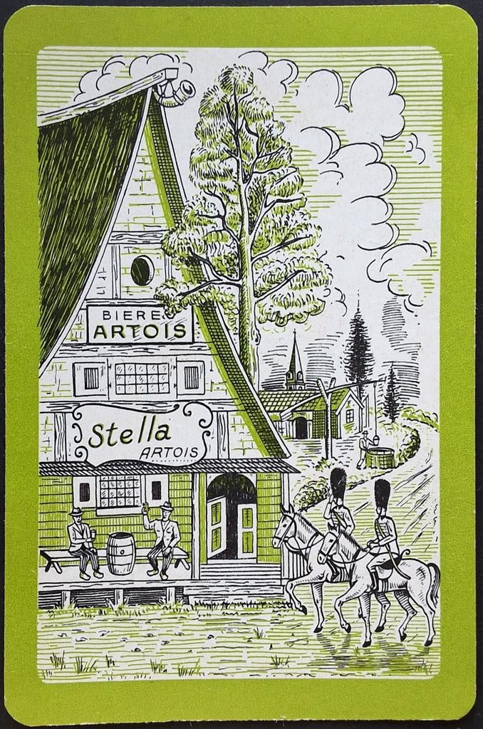 1 Speelkaart Stella Artois, Verzamelen, Ophalen of Verzenden